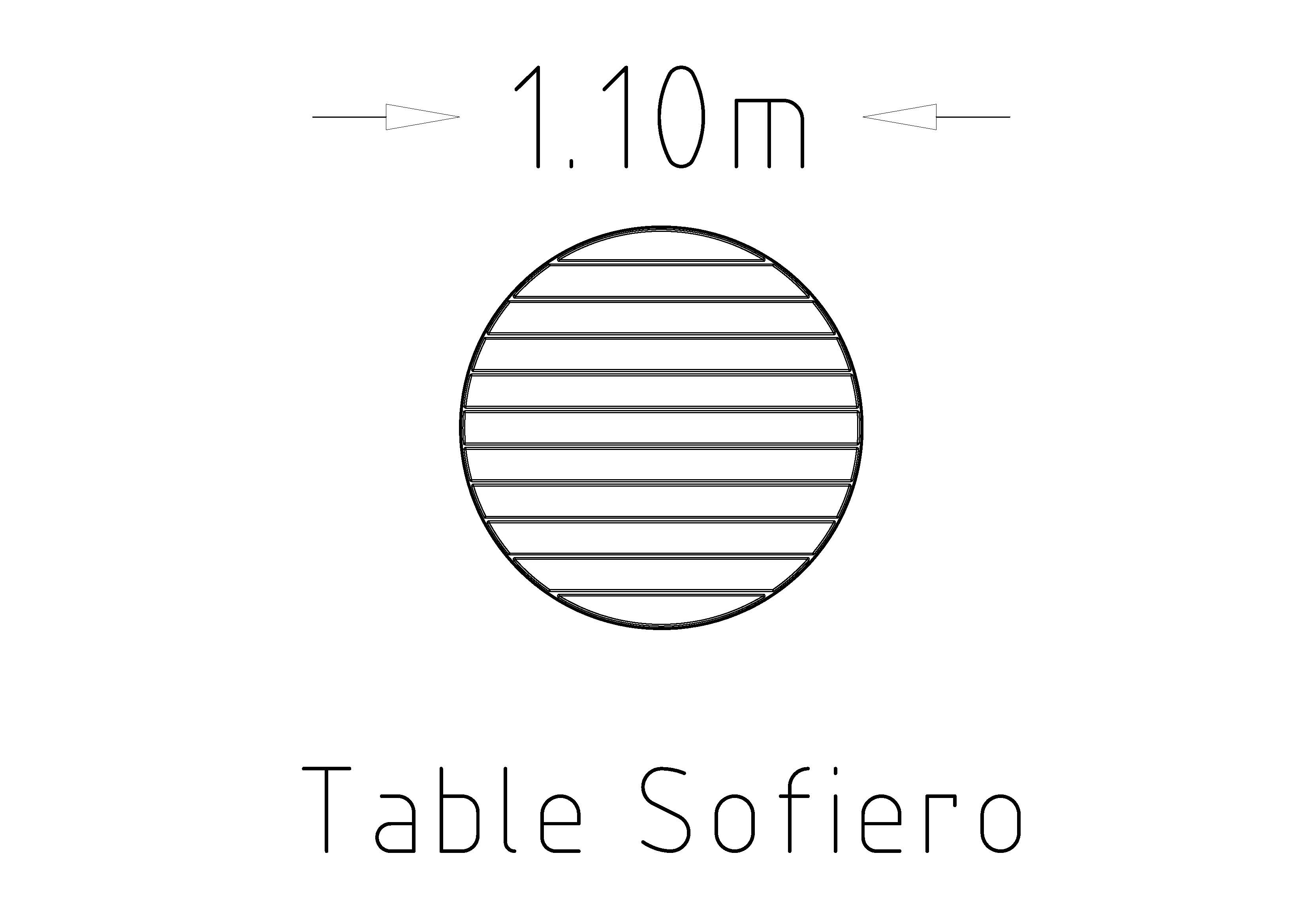 Kulatý stůl Sofiero 