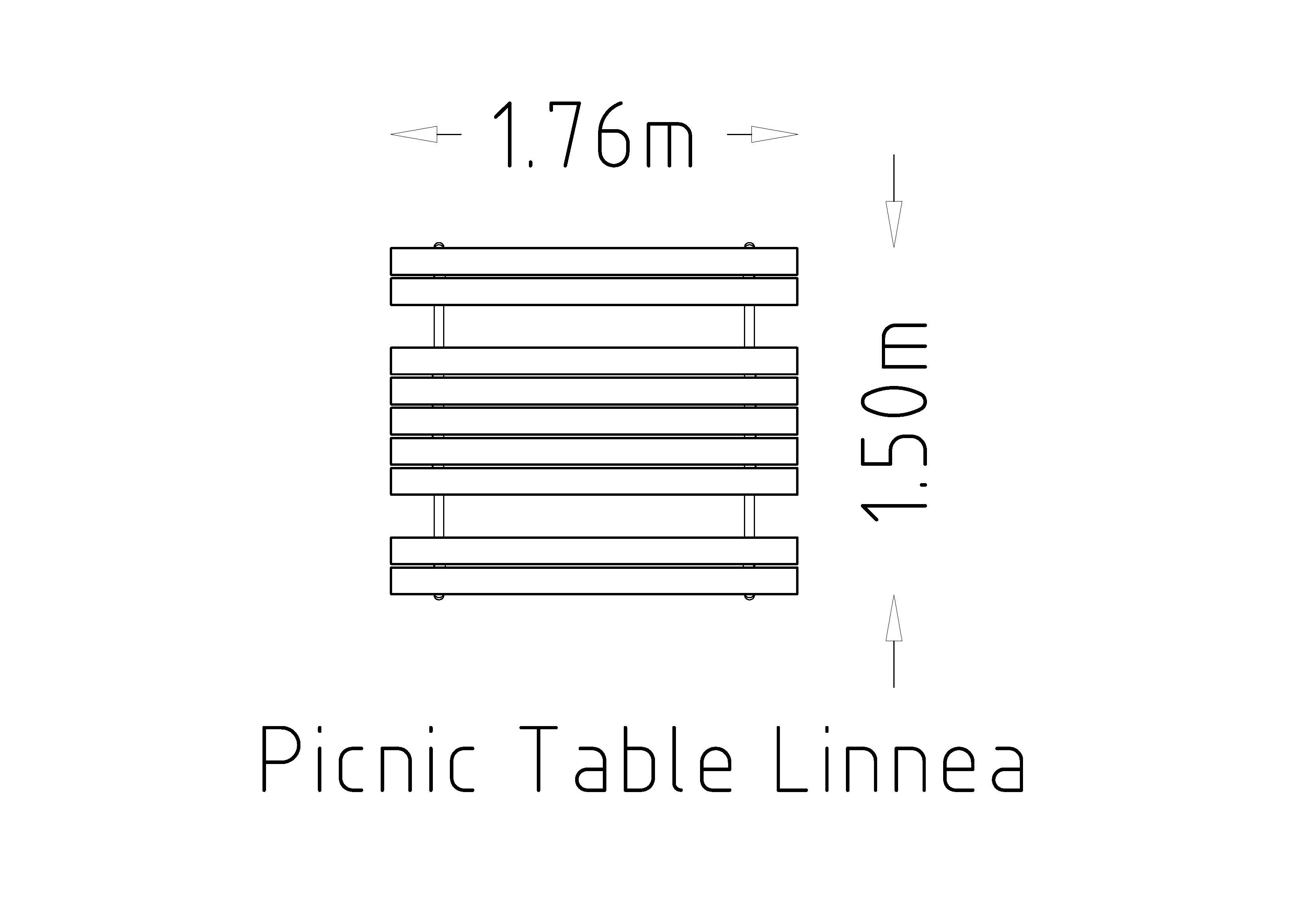 Piknikový stůl Linnea